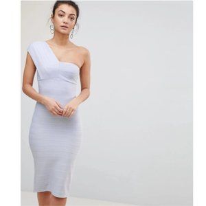 Asos one shoulder bandage bodycon dress